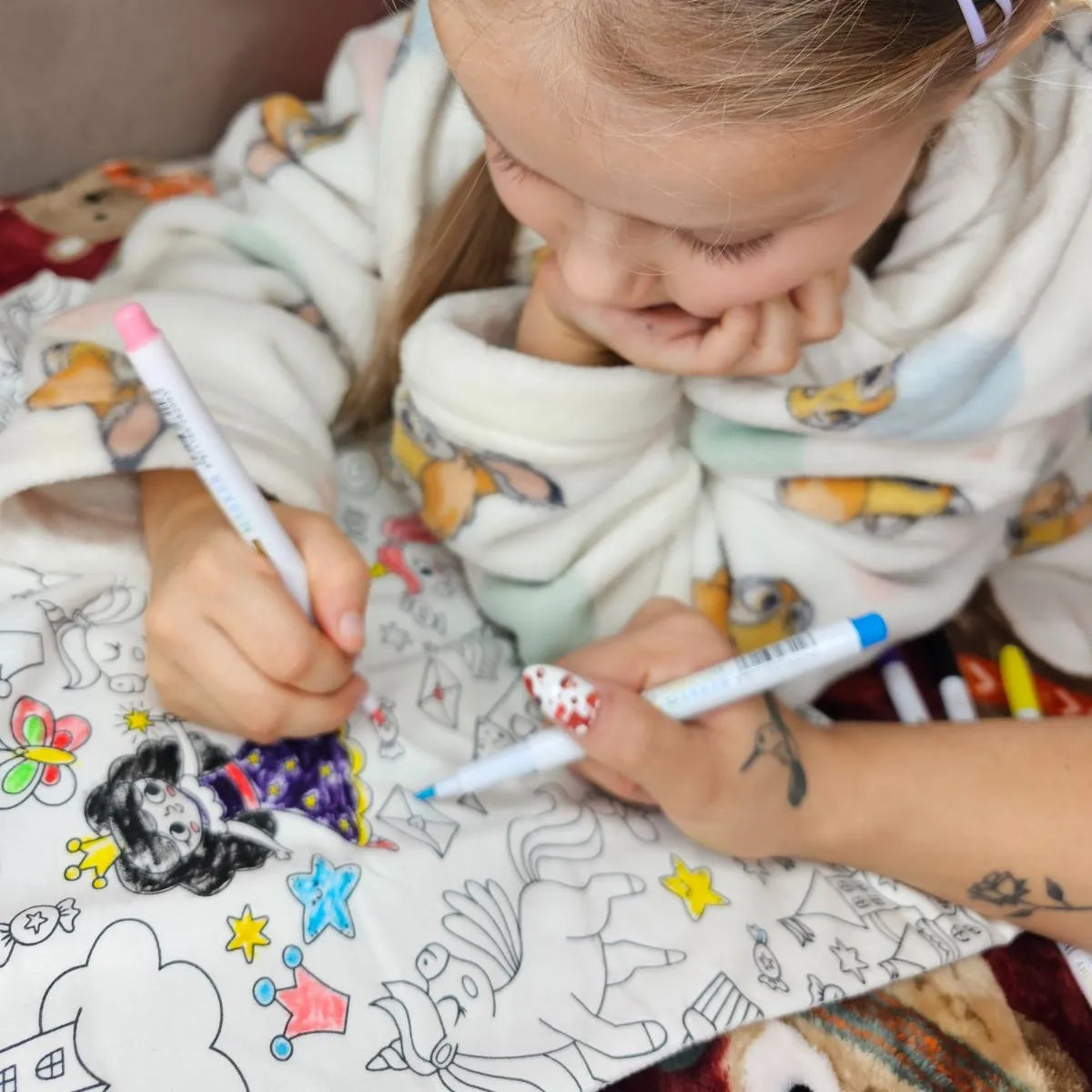 ColorCozy – Ensemble pyjamas unisex • Princesses et licornes