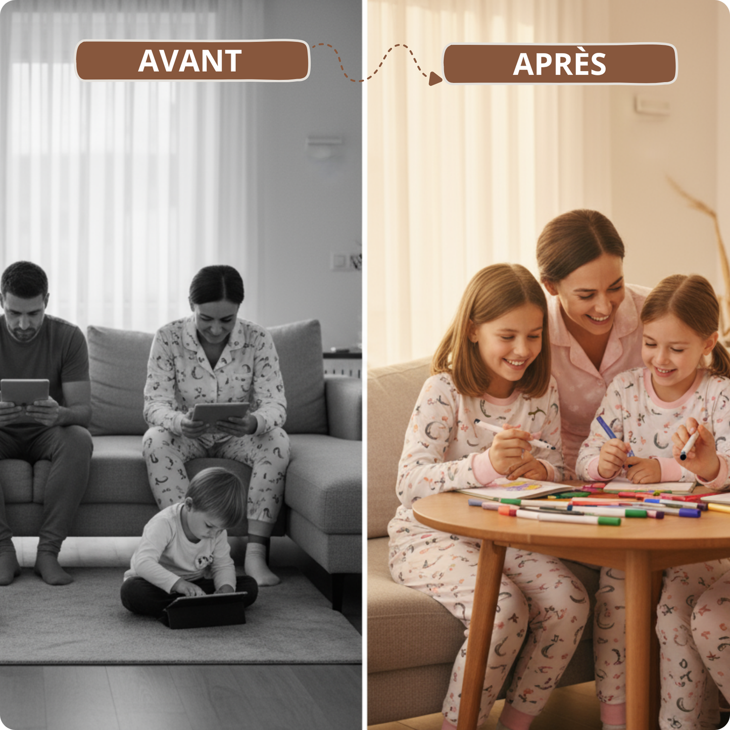 ColorCozy – Ensemble pyjamas unisex • véhicule robuste.