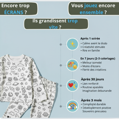 ColorCozy – Ensemble pyjamas unisex • véhicule robuste.