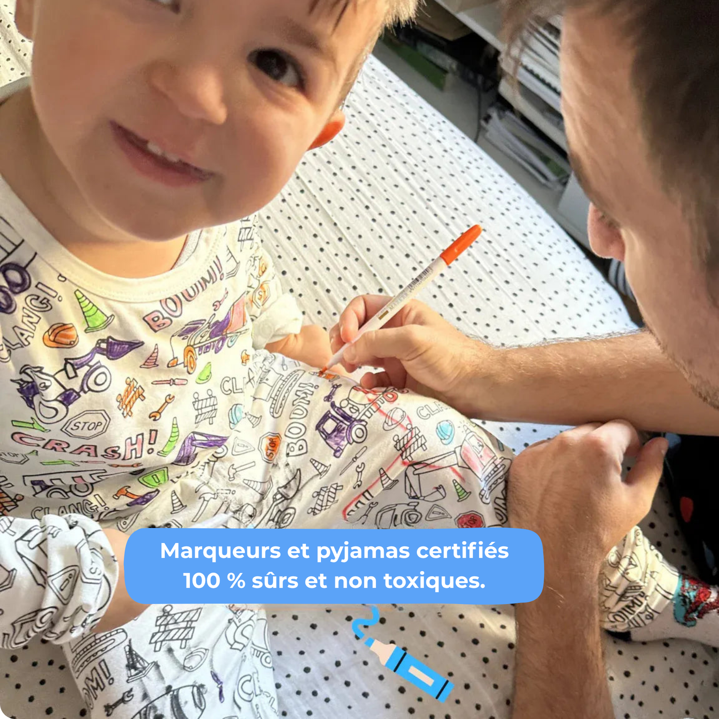 ColorCozy – Ensemble pyjamas unisex • véhicule robuste.