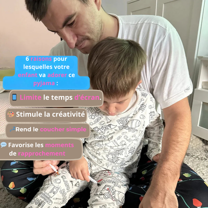 ColorCozy – Ensemble pyjamas unisex • véhicule robuste.