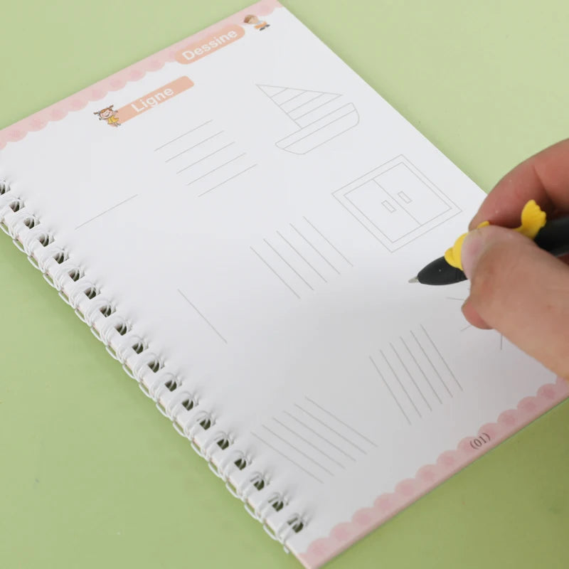 ÉducCozy – Kit de 4 cahiers réutilisables avec stylo