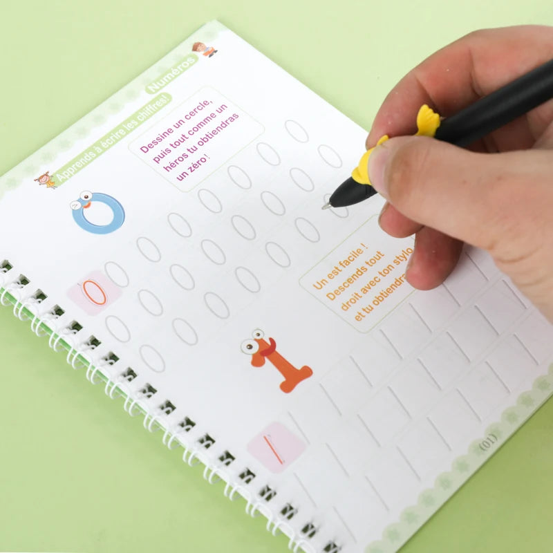 ÉducCozy – Kit de 4 cahiers réutilisables avec stylo